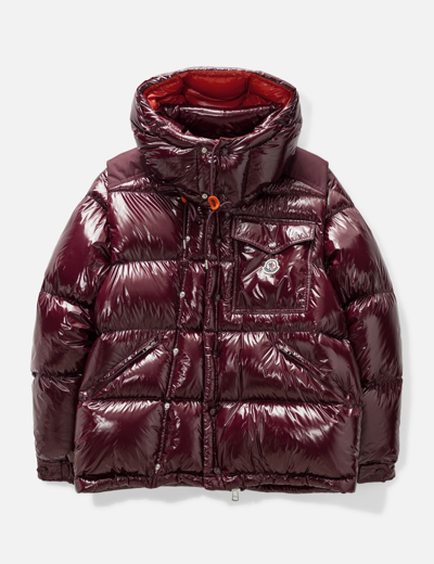 Shop Moncler Karakorum Ripstop Down Jacket In Red