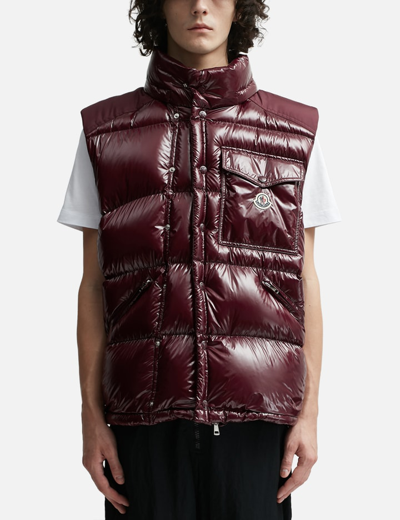 Shop Moncler Karakorum Ripstop Down Jacket In Red