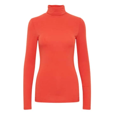 Shop B.young Pamila Roll Neck Red