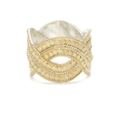 Shop Anna Beck Woven Band Ring In Gold