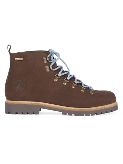 Shop Barbour Men's Wainwright Leather Boots In Choco