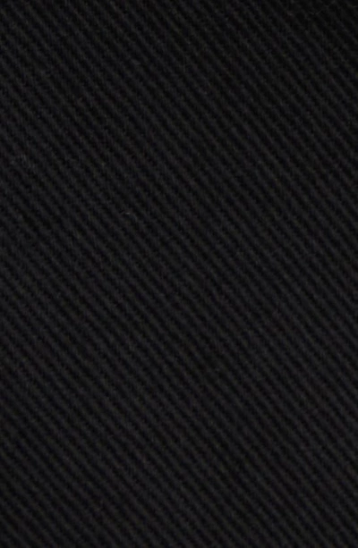 Shop Givenchy Front Split Stretch Cotton Pants In Black