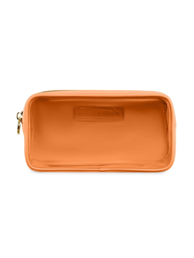 Shop Stoney Clover Lane Clear Front Small Pouch In Peach