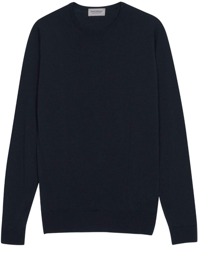 Shop John Smedley Blue Merino Jumper