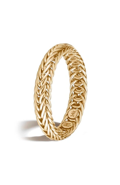 Shop John Hardy Kami Classic Chain Ring In Gold