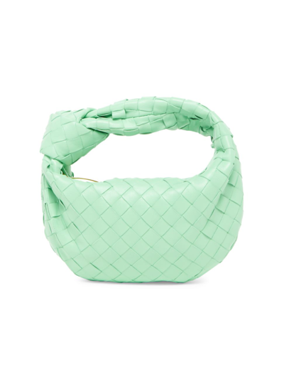 Shop Bottega Veneta Women's Mini Jodie Intrecciato Leather Top-handle Bag In Siren