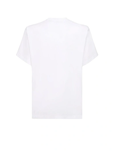 Shop Burberry Cotton T-shirt With Frontal Logo Embroidery In White