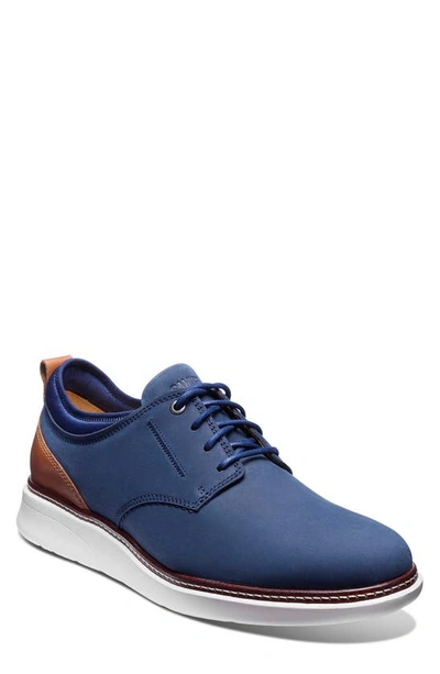 Shop Samuel Hubbard Rafael Plain Toe Derby In Navy Nubuck