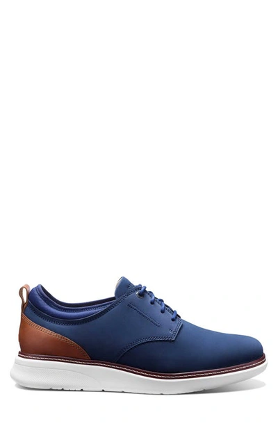 Shop Samuel Hubbard Rafael Plain Toe Derby In Navy Nubuck