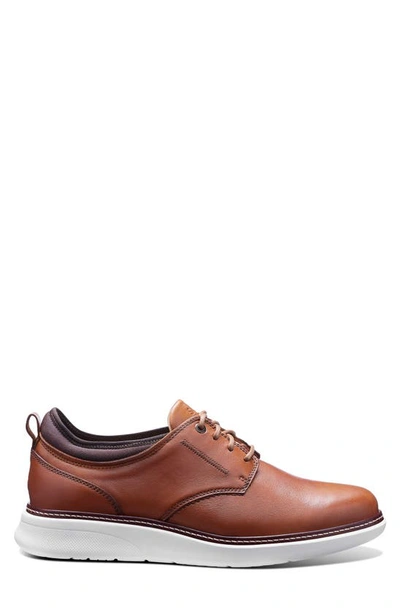 Samuel Hubbard Rafael Plain Toe Derby In Tan Leather