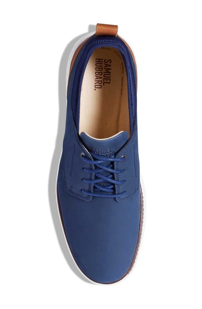 Samuel Hubbard Rafael Plain Toe Oxford Shoe In Navy Nubuck