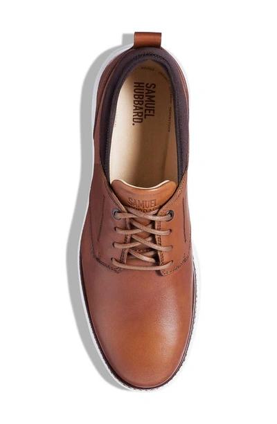 Samuel Hubbard Rafael Plain Toe Derby In Tan Leather