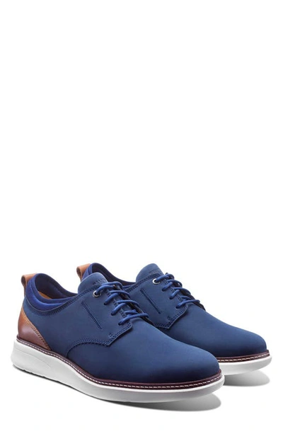 Shop Samuel Hubbard Rafael Plain Toe Derby In Navy Nubuck