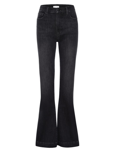 Shop Good American Women's Good Legs Flare Jeans In Black