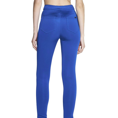Shop Saint Laurent High-waist Skinny Trousers In Blue