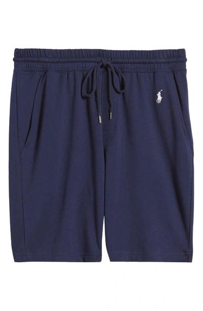 Shop Polo Ralph Lauren Drawstring Pajama Shorts In Cruise Navy