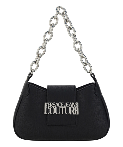 Shop Versace Jeans Couture Hobo Bag In Black