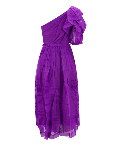 Shop Ulla Johnson Artemis Midi Dress In Violet