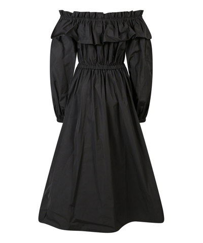 Shop Ulla Johnson Adelina Midi Dress In Black