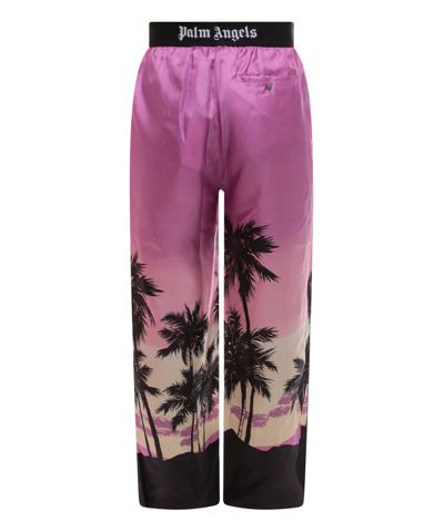 Shop Palm Angels Trousers In Violet