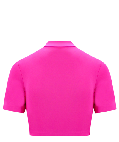 Shop Off-white Crop Top In Pink