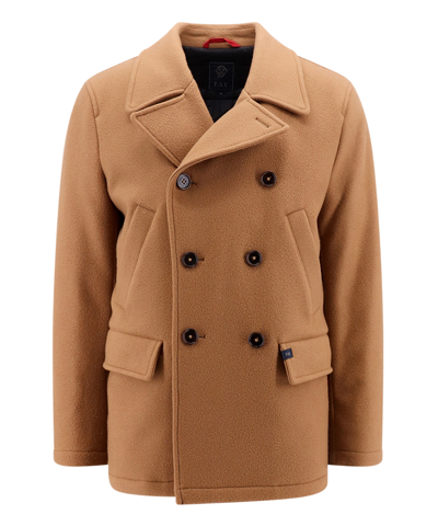 Shop Fay Coat In Brown