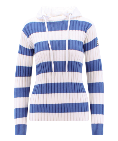 Shop Moncler Sweater In Blue