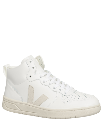 Shop Veja V-15 High-top Sneakers In White