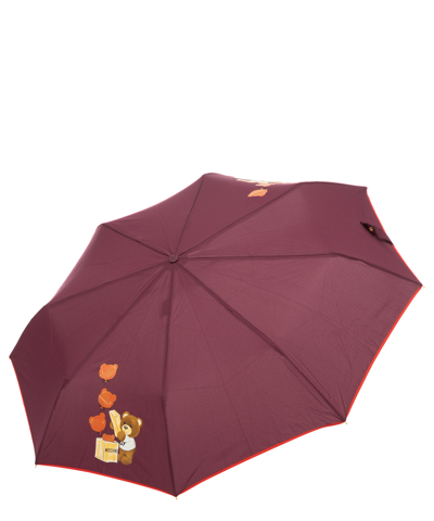 Shop Moschino Openclose Bear Balloons Mini Umbrella In Violet