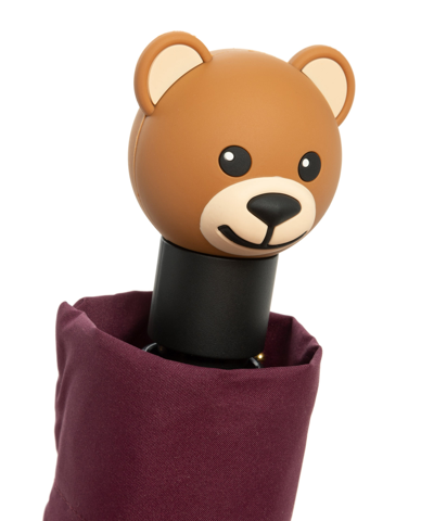 Moschino Openclose Bear Balloons Mini Umbrella In Violet