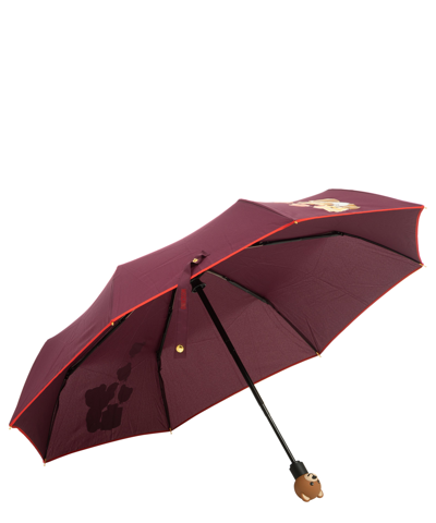 Shop Moschino Openclose Bear Balloons Mini Umbrella In Violet