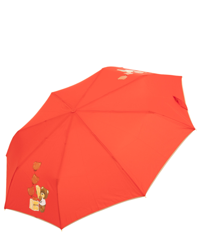 Shop Moschino Openclose Bear Balloons Mini Umbrella In Red