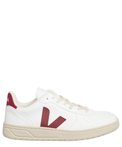Shop Veja V-10 Sneakers In White