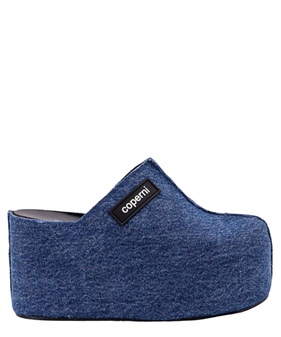 Shop Coperni Mules In Blue