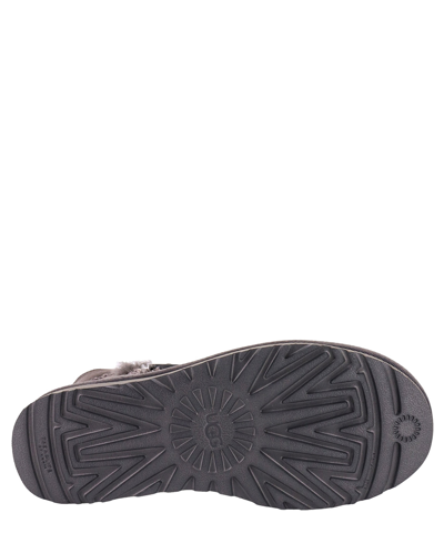 Ugg Mini Baley Button Ankle Boots In Grey