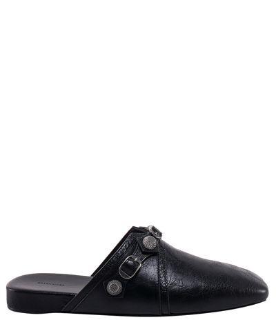 Shop Balenciaga Cosy Cagole Slippers In Black