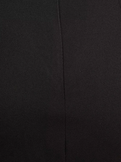 Shop Versace Black Longuette Wool Skirt
