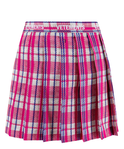 Shop Vetements Mini Skirt In Pink