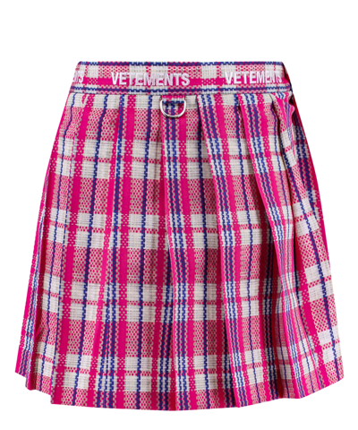 Shop Vetements Mini Skirt In Pink