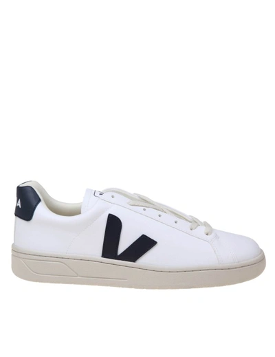 Shop Veja Urca Sneakers In White And Nautical Blue Leather