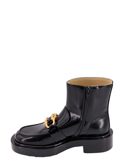 Shop Bottega Veneta Patent Leather Ankle Boots In Black