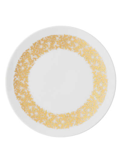 Shop Rosenthal Tac Festive Ornaments 8.75" Salad Plate In Gold White