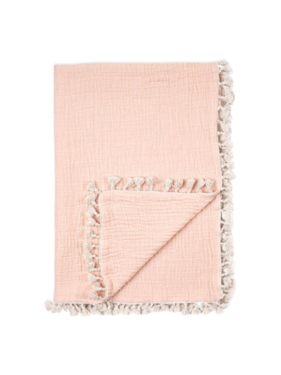 Shop Crane Baby Baby's Tassel-accented Blanket In Rose