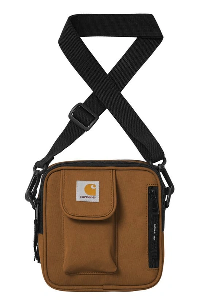 Shop Carhartt Essentials Small Crossbody Bag In Deep H Brown