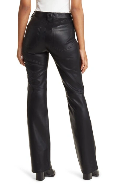 Shop Blanknyc Hoyt Faux Leather Mini Bootcut Pants In Trade Mark