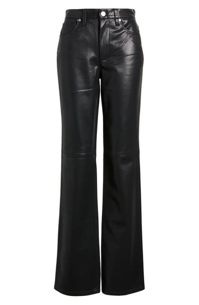 Shop Blanknyc Hoyt Faux Leather Mini Bootcut Pants In Trade Mark