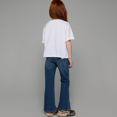 Dolce & Gabbana 5-pocket Denim Pants With Embroidery In Multicolor