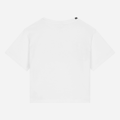 Dolce & Gabbana Jersey T-shirt With Logo Print In White