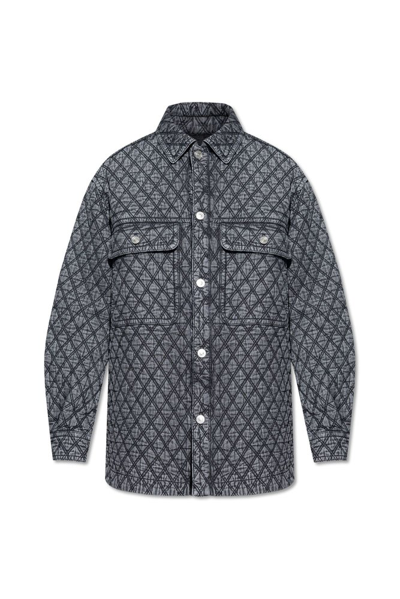 Shop Isabel Marant Dhotario Quilted Denim Jacket In Multi