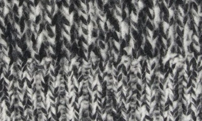 Shop Moncler Creativo Logo Patch Wool Blend Scarf In Grey